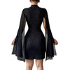 Women's Sexy Elegant Evening Party Dresses Round Neck Pit St