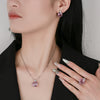 Rose Cut Dried Rose Simple Ring Earrings Necklace | Buy Onli