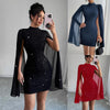 Women's Sexy Elegant Evening Party Dresses Round Neck Pit St