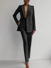 Casual Suits Fashion Long Sleeve Single-breasted Jacket Top