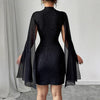 Women's Sexy Elegant Evening Party Dresses Round Neck Pit St