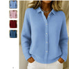 Casual Fashion Button Knitted Lapel Sweater For Women Long S