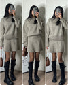 Sweater Skirt Sets For Women 2 Pieces Knit Casual Versatile