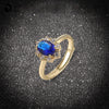 Blue Fully Paved Zircon Adjustable Ring For Women | Buy Onli