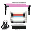 Fitness Yoga Pilates Bar Portable Gym Accessories Sport Elas