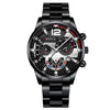 2pcs Men's New Popular Steel Strip Fashion Business Three Ey