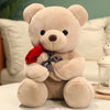 23-45cm New Lovely Hug Roses Teddy Bear Plush Pillow Stuffed