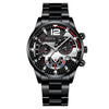 2pcs Men's New Popular Steel Strip Fashion Business Three Ey