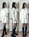 Sweater Skirt Sets For Women 2 Pieces Knit Casual Versatile