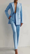 Casual Suits Fashion Long Sleeve Single-breasted Jacket Top