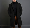 Men's Mid-length Trench Coat Fall Winter Slim Pockets Single