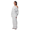 Ins Slim Long Sleeve Knitted Dress Evening Party Sexy Off-sh