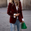 Velvet Lapel Casual Suit Business Fashion Slim Single-breast